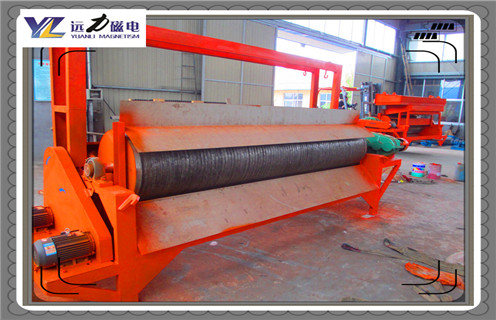 湿式磁选机，湖北湿式永磁磁选机_钒钛铁矿湖北湿式永磁磁选机型号参数及磁场强度